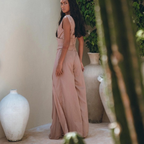 AYA Sacred Wear Dusty Pink Jumpsuit NWT - Picture 5 of 8